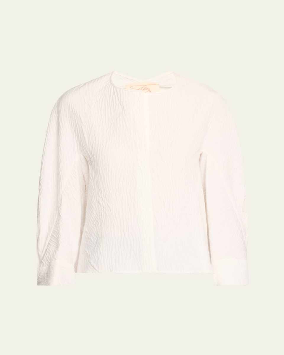 Akeo Textured Cotton Blouse